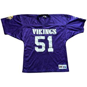 Majestic Minnesota Vikings NFL Play Football #51 Riley Jersey Youth XL
